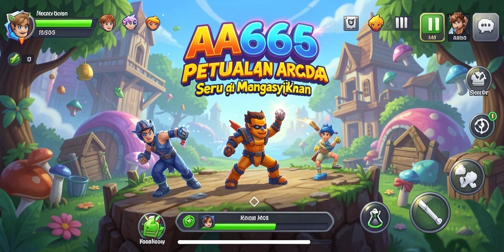 Screenshots menunjukkan gameplay seru dan penuh warna dari AA666.