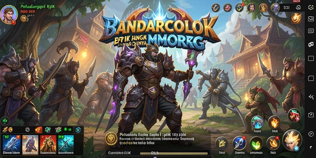 Tampilan gameplay yang menakjubkan dari BANDARCOLOK dalam lingkungan MMORPG.