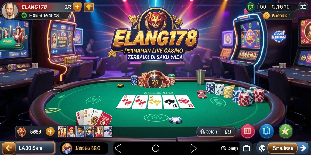 Tampilan menarik gameplay Live Casino dengan dealer langsung