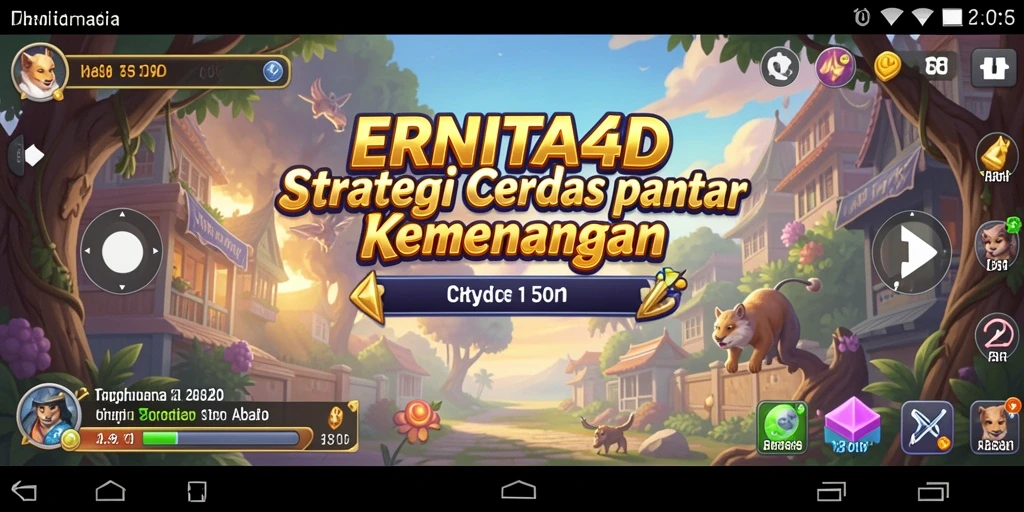 Tampilan permainan strategis yang menarik dan interaktif.