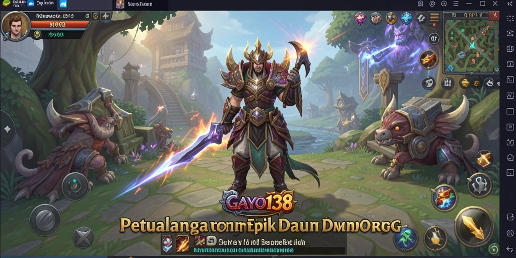 Tampilan gameplay menakjubkan dari GAYO138 dalam aksi MMORPG.