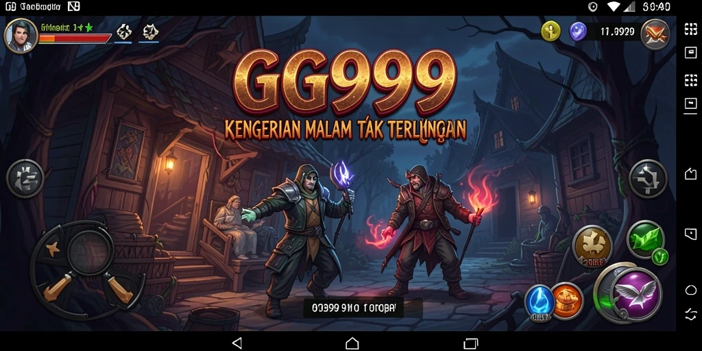 Screenshot utama dari GG999 menampilkan suasana mencekam di dalam game.