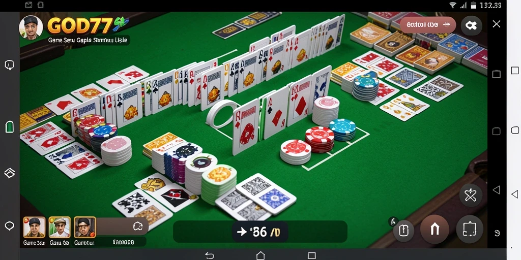 Tangkapan layar gameplay Gaple yang menampilkan suasana kompetitif.
