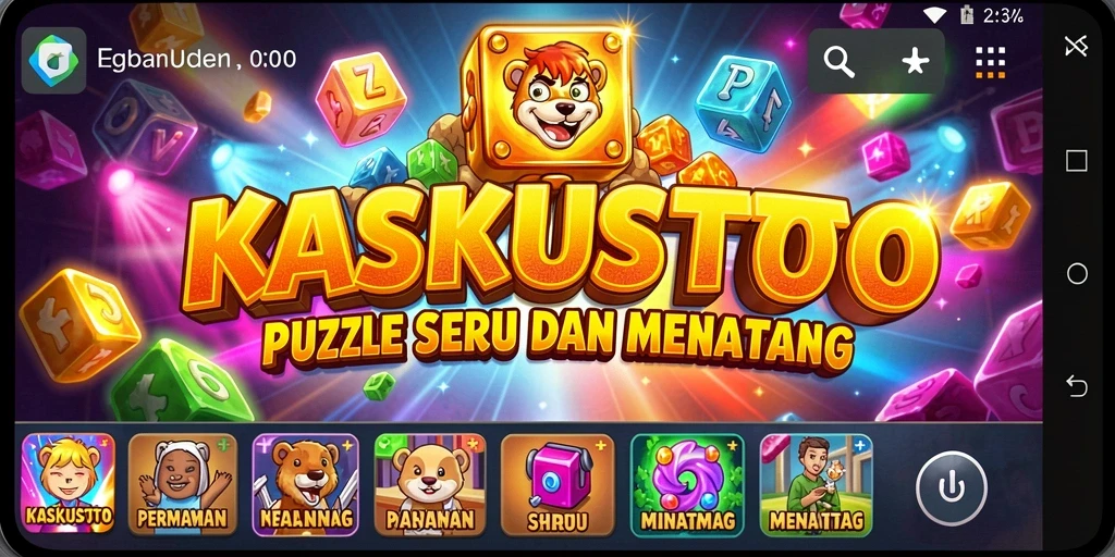 Tampilan gameplay KASKUSTOTO yang menantang dan interaktif.
