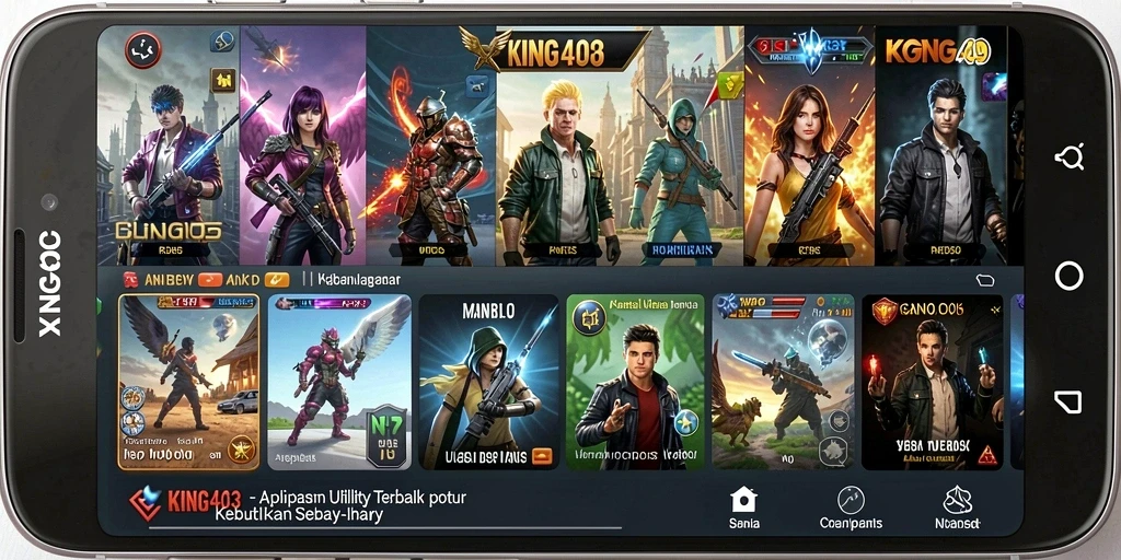 Tampilan antarmuka aplikasi KING403 yang memudahkan pengguna.