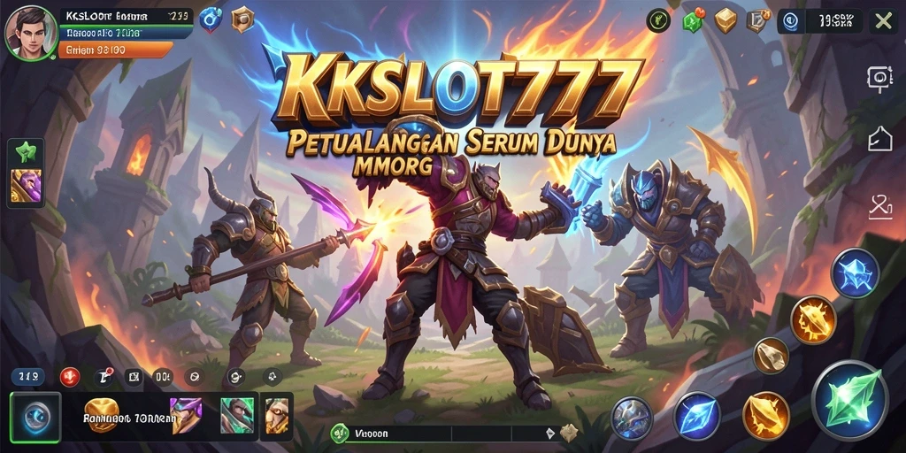 Tampilan gameplay KKSLOT777 yang mendebarkan dan penuh aksi MMORPG.