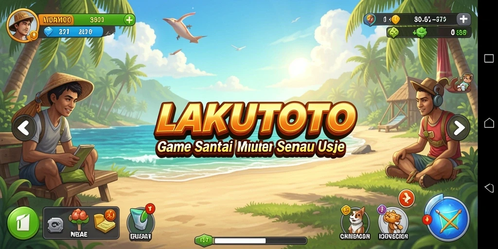 Tampilan gameplay menarik dari LAKUTOTO yang penuh warna.