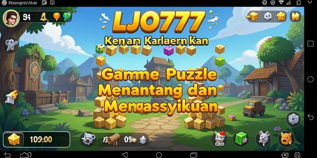 Screenshot gameplay LJO777 menampilkan berbagai teka-teki menarik.