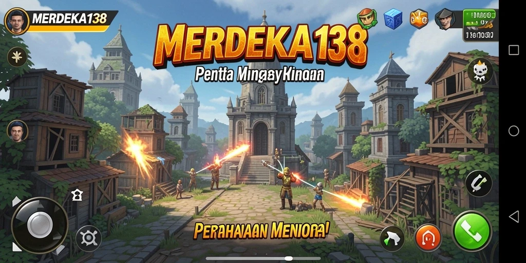 Tangkapan layar dari gameplay <strong>MERDEKA138</strong> yang memukau dalam Tower Defense.