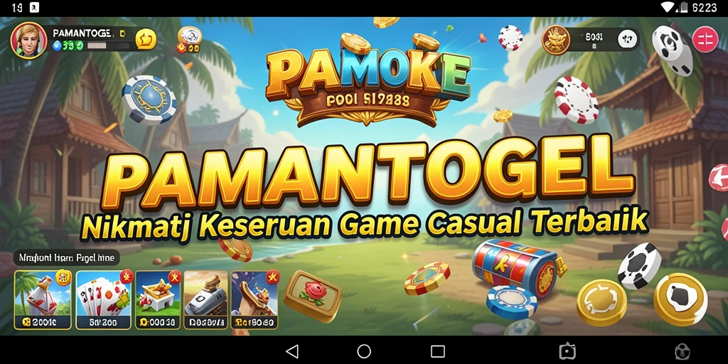 Screenshot utama PAMANTOGEL menampilkan gameplay seru dan menyenangkan.