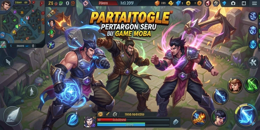 Aktivitas seru dalam gameplay MOBA PARTAITOGEL.