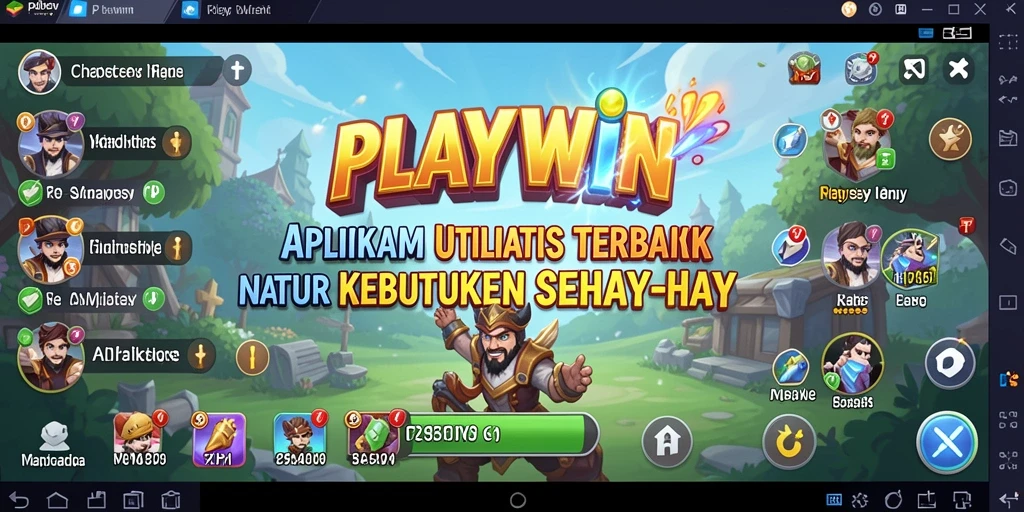 Tampilan antarmuka PLAYWIN yang intuitif dan mudah digunakan.