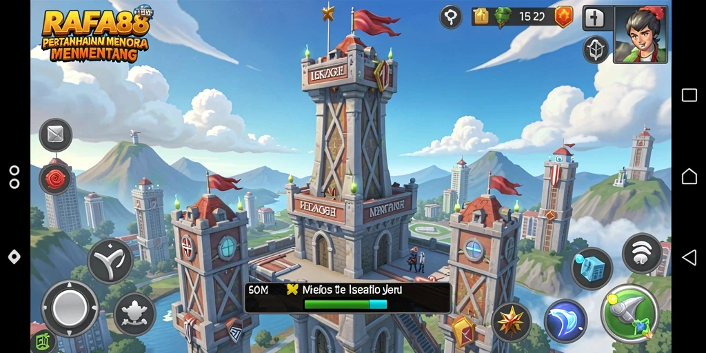 Gameplay seru di RAFA88 dengan strategi menara pertahanan.