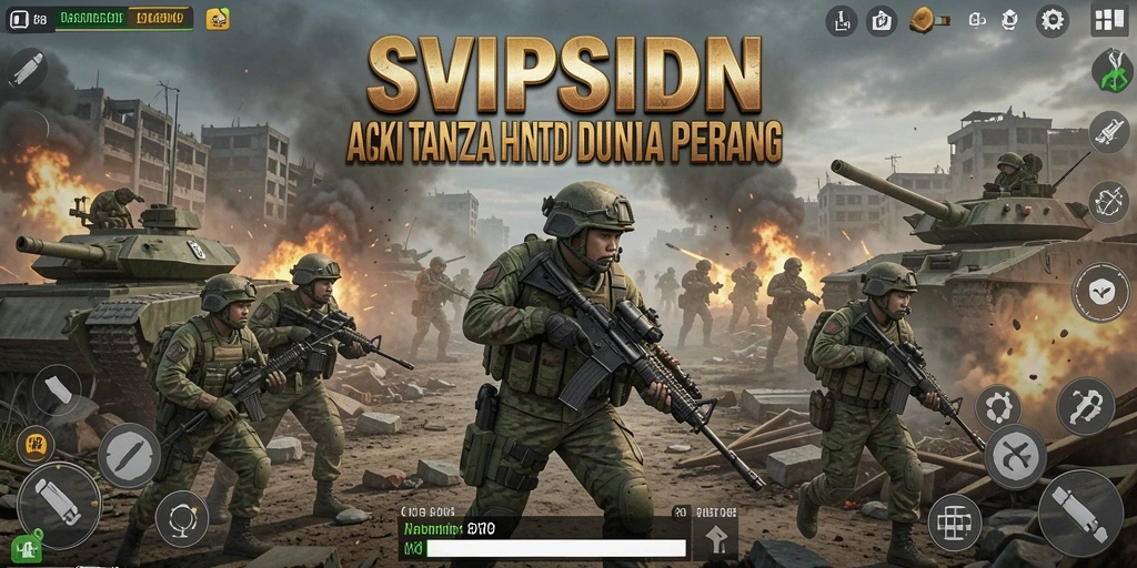 Screenshot menampilkan aksi mendebarkan dalam perang di SVIPSIDN.