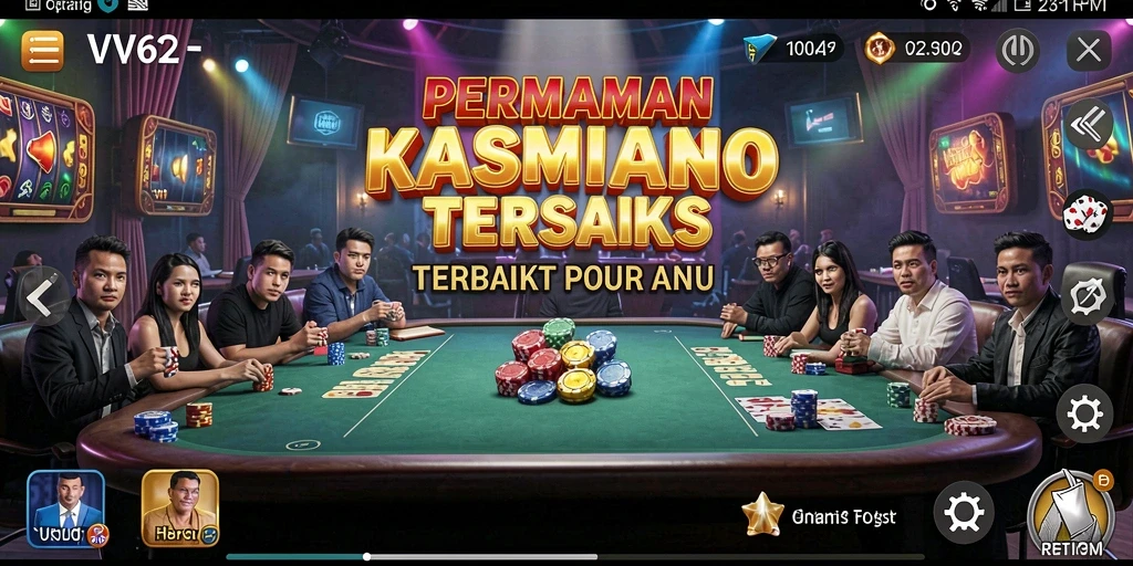 Gameplay menegangkan dan menarik di VV62 Kasino.