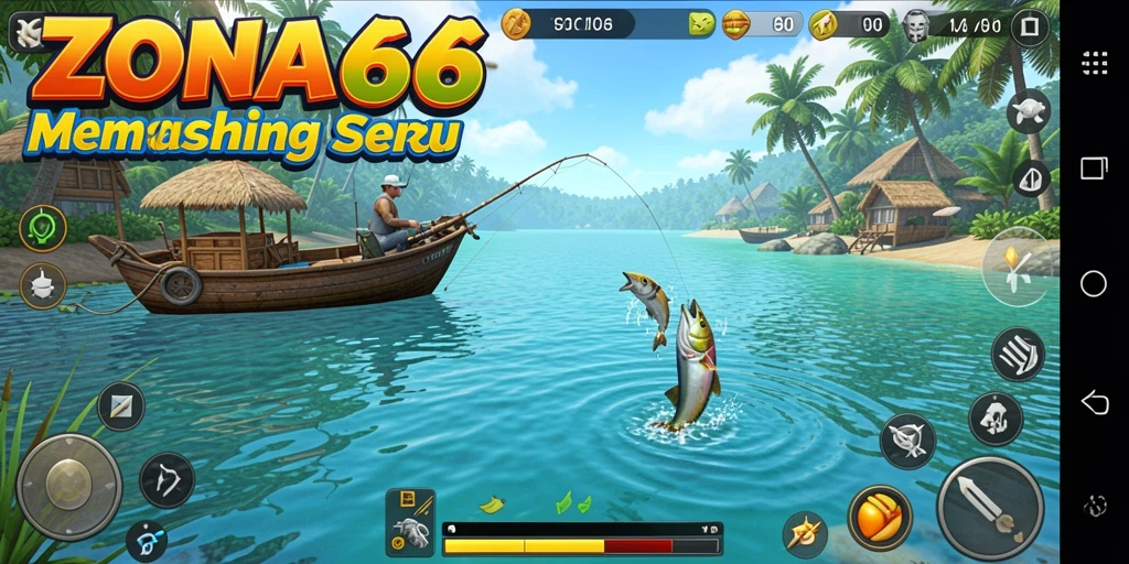 Tangkapan ikan besar di ZONA66 dengan pemandangan yang memukau.